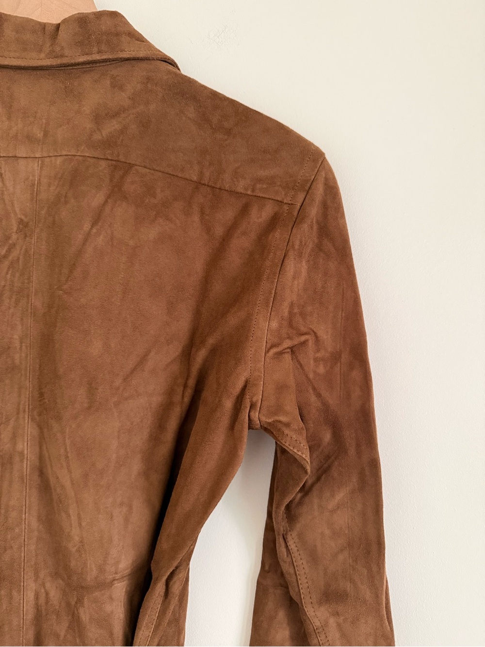 Polo Ralph Lauren 100% Goat Suede Belted Shirt Dress Size 4 - Picture 3 of 10